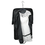 BAGSMART Black Nylon Business Dress Garment Bag With Hanger Clamp Waterproof Suit Bag Men's Garment Suit Travel Bag