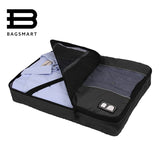 BAGSMART Men's Nylon Luggage Travel Bags For Shirt Lightweight Packing Organizer Garment Packing Cube Luggage Suitcase