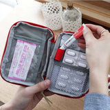 Free shipping portable travel bag medical kits first aid kits drugs classified admission package sorting debris open zipper drug