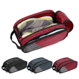 Portable Waterproof Breathable Shoes Bag Unisex Red Travel Shoes Bag Little Luggage Travel Bags