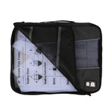 WORTHFIND  Men's Nylon Luggage Travel Bags For Shirt Lightweight Packing Organizer Garment Packing Cube Luggage Suitcase