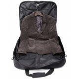 Zebella Waterproof Black Zipper Garment Bag Suit Bag Durable Men Business Trip Travel Bag For Suit Clothing Case Big Organizer