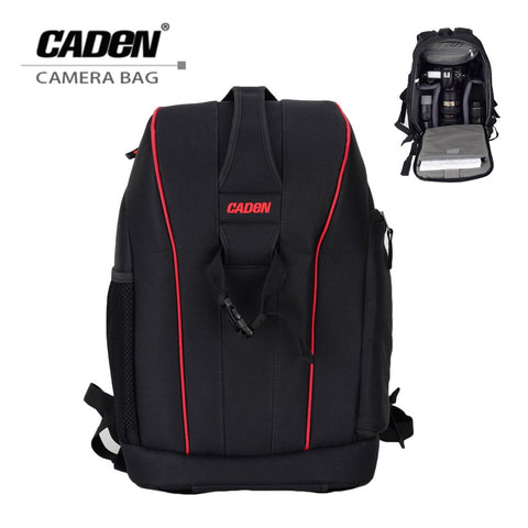 Caden Nylon Waterproof Shockproof Camera DSLR Outdoor Travel Backpack Bag Case Large Capacity for Sony for Canon LSR Cameras