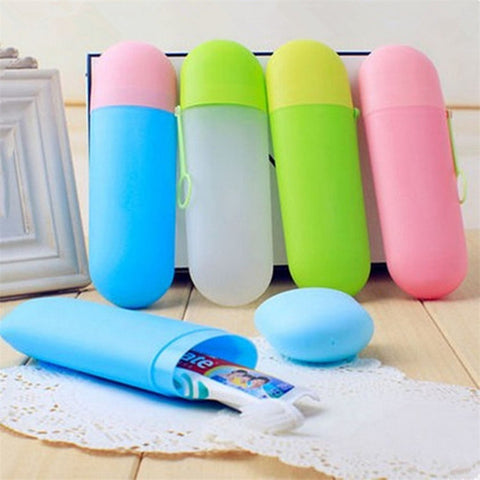 New Nice Travel Portable Toothbrussh Box Toothpaste Box Creative Traveling Toothbrush Storage Box