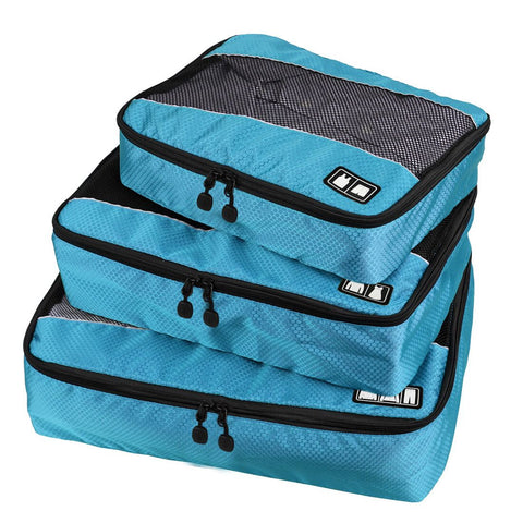 BAGSMART Travel Packing Cube (Small-Large 3 Piece) for Carry-on Travel Accessories. Suitcase and Backpacking (Single Compartment)